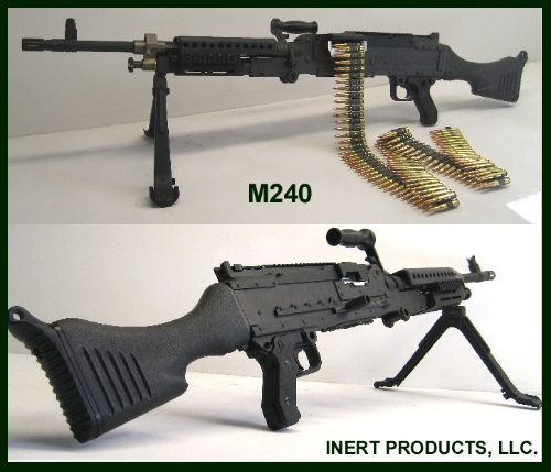 Inert, Replica M-240 Dummy Machine Gun Inert, Replica M240 Heavy Machine Gun